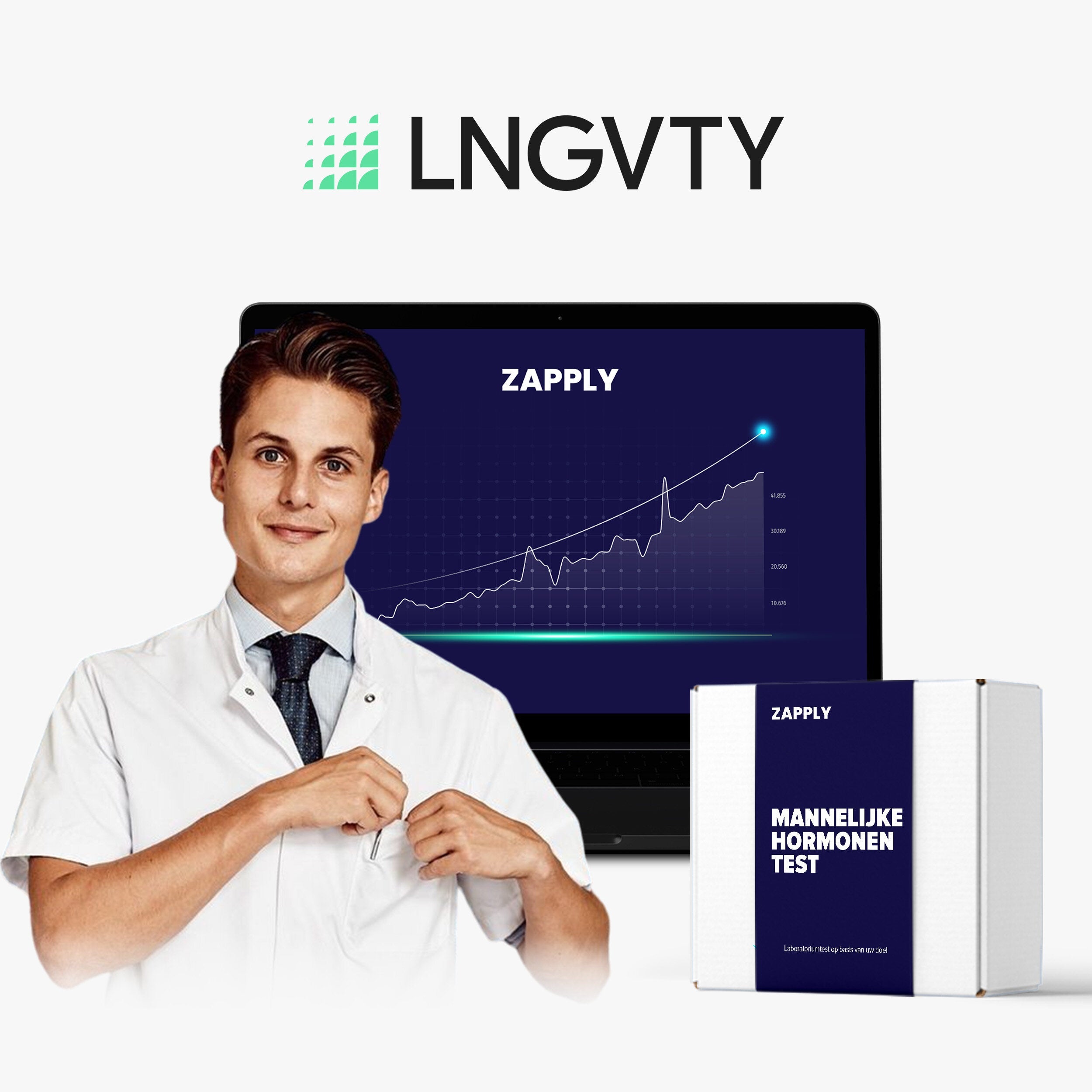 Zapply - Male hormones test + Free Digital report, video consultation & video training