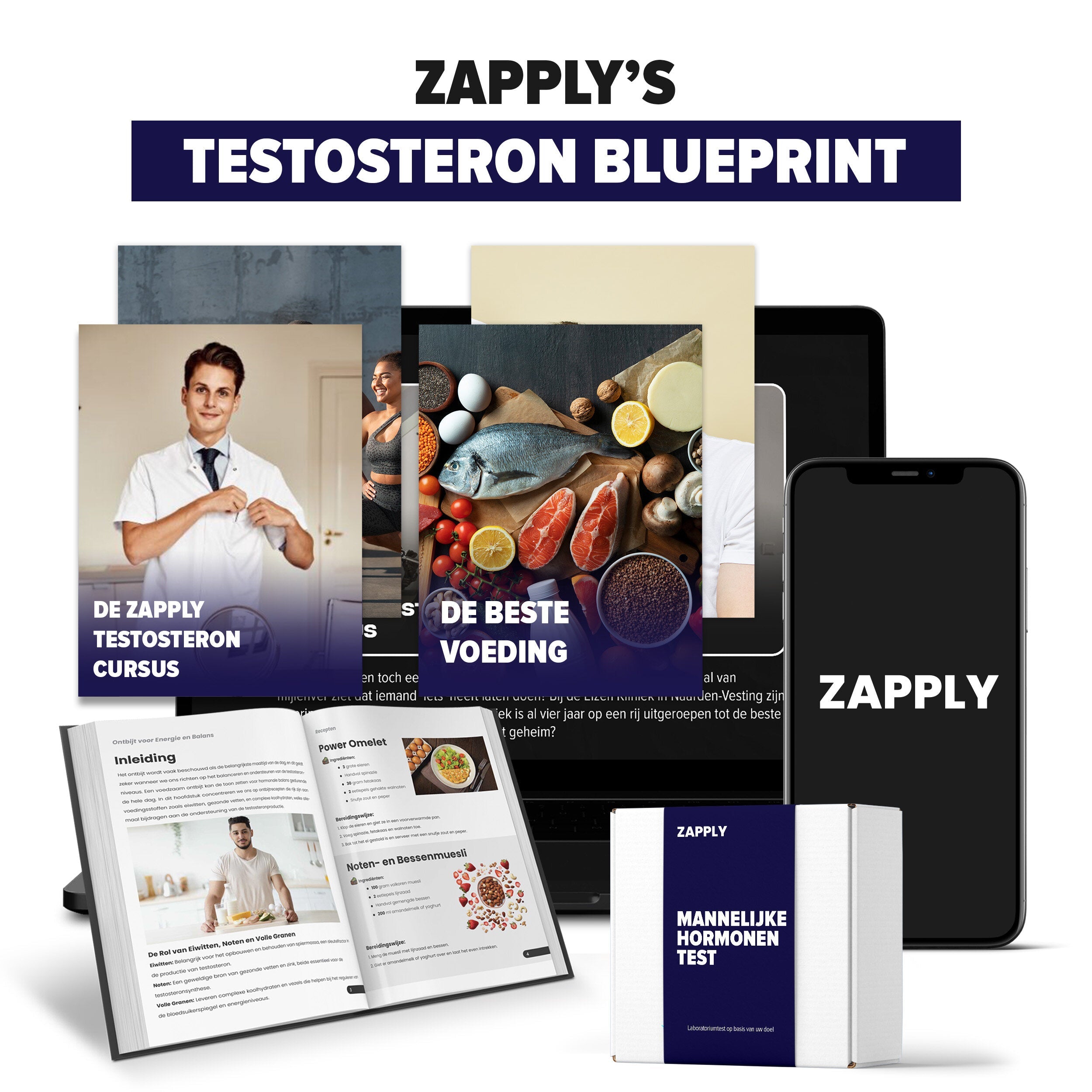 Zapply - Male hormones test + Free Digital report, video consultation & video training